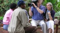 Alan Dater and Lisa Merton, filming Taking Root in Tumutumu Hills, Kenya