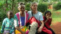 Grace, Rosemary, Lisa and Roshika in Gititu, Kenya